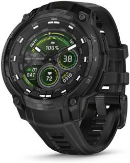 SmartWatch Garmin Instinct Crossover AMOLED, Tactical, Black/Black, 010-03398-02