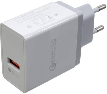 Зарядные устройства Patron USB QC3.0 2.4A white PN-QC3-220V-W