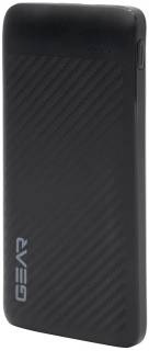Дополнительные внешние аккумуляторы GEAR 10000mAh, 10W, USB-TypeC, 2*USB-A, Micro-USB, blac SL10