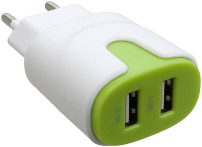 Зарядные устройства Patron 2xUSB 2.0 2A/1A white/green PN-2USB-220V-G