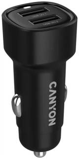 Зарядные устройства Canyon 2xUSB 24W black CNE-CCABR2AA