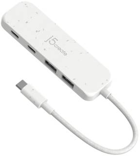 Разветвитель J5Create USB-C to 2xUSB-A + 2xUSB-C 3.2 10Gbps white JCH342EW-N
