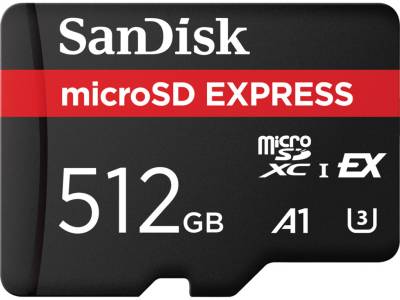 Флеш-память USB SanDisk 512GB microSDXC class 10 UHS-I U3 A1 Express SDSQXFN-512G-GN4NN