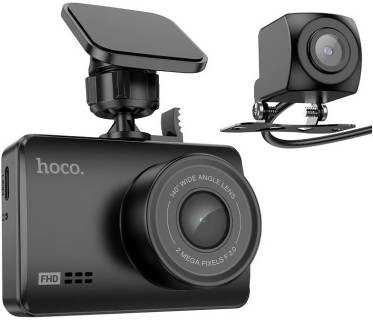 Видеорегистратор HOCO DV3 Driving recorder with display dual-channel Bla 6942007608183