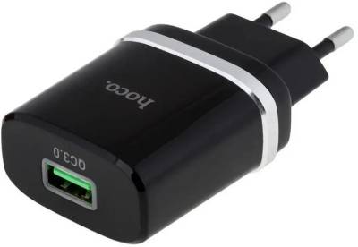 Зарядка HOCO C12Q Smart USB QC3.0 18W Black 6931474716255