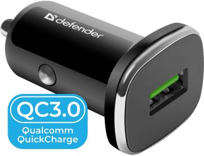 Зарядка Defender 1xUSB 18W (USB-A) QC3.0 3А UCA-91 83830