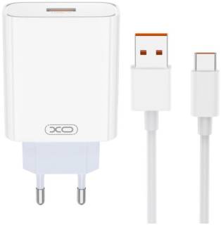 Зарядные устройства XO USB 120W + cable USB to USB-C white XO-L128U