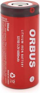 Аккумуляторная батарея ORBUS 32700 LiFEPO4, 6000mAh, 3.2V, RED/GREY ORB32700-48G