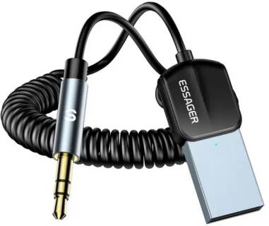 Модулятор ESSAGER Lingfeng Bluetooth 5.0 Aux Adapter Car Wireless Re EBT-LF01-P