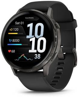 SmartWatch Garmin Venu 4 (45mm), Black w/ Slate + Black, GPS смарт-г 010-03014-00