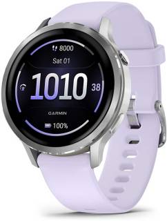 SmartWatch Garmin Venu 4 (41mm), Gray w/ Silver + Periwinkle, GPS см 010-03013-01