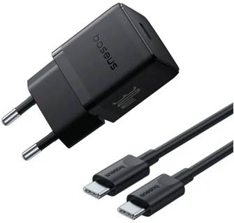 Зарядные устройства Baseus Palm Fast Charger 1C 30W + Cable 1.0m Type-C 60W b P10111605113-01