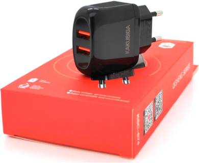Зарядные устройства Kakusiga 2xUSB 12W black KSC-674-QISHENG-B