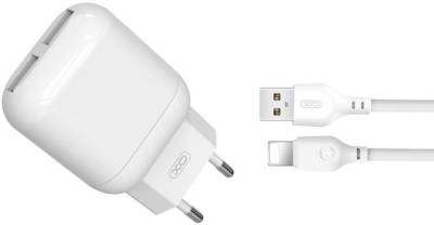 Зарядка XO 2xUSB 2.4A + cable USB to Lightning white L78-L-WH
