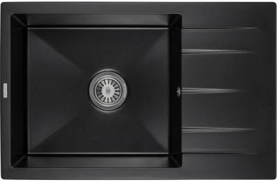 Мойки GRANADO NAVIA black shine з сифоном (775*495mm.) gr3801