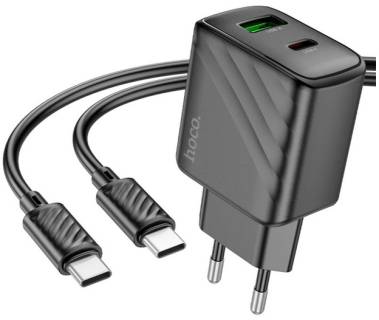 Зарядные устройства HOCO CS23A USB-C PD30W + 1xUSB QC3.0 + cable USB-C to U 6942007609968