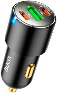 Зарядные устройства HOCO NZ6 2xType-C, USB-A Black 6931474765185