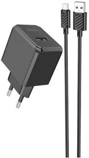 Зарядные устройства HOCO CS11A Ocean USB + cable USB to Micro 5P 10.5W Blac 6942007603584