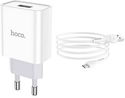 Зарядные устройства HOCO C81A Asombroso USB + cable Micro 5P 10.5W White 6931474727954