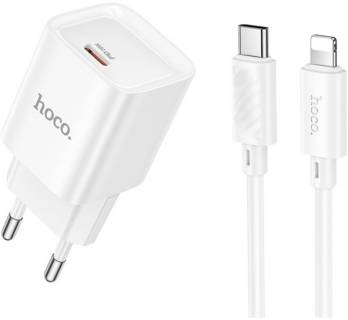 Зарядные устройства HOCO C146A Charm USB-C PD20W + cable USB-C to Lightning 6942007630252