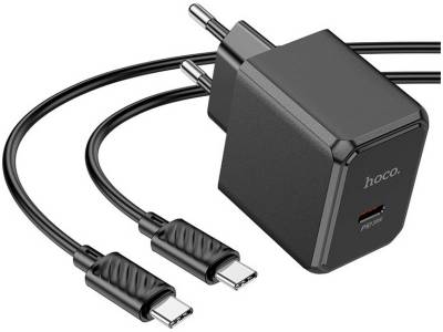Зарядные устройства HOCO CS13A Ocean USB-C PD20W + cable USB-C to USB-C Bla 6942007603843
