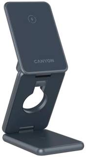 Зарядные устройства Canyon Foldable wireless charger 15W 3in1 Metal CNS-WCS309M