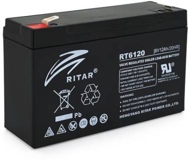 Аккумулятор Ritar RT6120A, 6V-12Ah