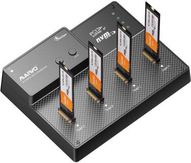 Карманы Maiwo 4*NVMe M.2 SSD Key M/B+M to USB4.0 USB-C 40Gbps K3015P4