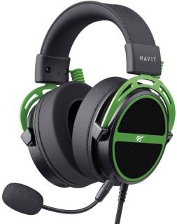 Наушники HAVIT HV-H2030E Black/Green 6939119067076