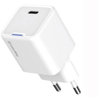 Зарядные устройства ColorWay C101C GaN Mini 20W PD PPS USB-C white CW-CHS059PD-WT