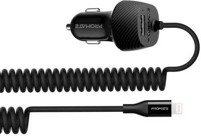 Зарядные устройства Promate 17W USB + Lightning voltrip-i.black