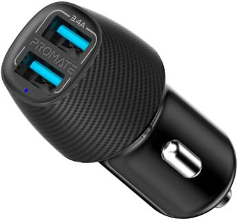 Зарядные устройства Promate 17W 2xUSB voltrip-duo.black