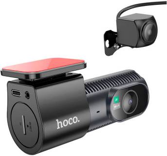 Видеорегистратор HOCO DV8 2K display hidden driving recorder with rear c 6942007623384