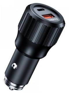 Зарядные устройства Choetech car USB-A/USB-C 63W QC3.0/PD/PPS black TC0010-BK