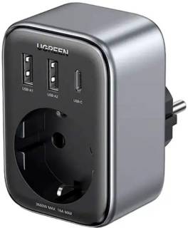 Зарядные устройства Ugreen 3xUSB 30W Outlet Extender (2хUSB-A+USB-C) CD314 90613