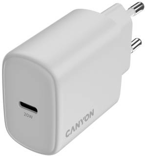 Зарядные устройства Canyon OnCharge 250 25W 1xPD EU White CNE-CHA250-01