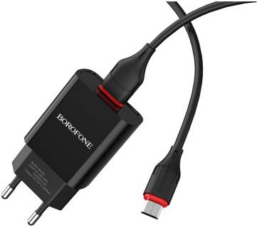 Зарядные устройства BOROFONE BA20A Sharp USB + cable USB to Micro 5P 10.5W Blac 6931474702135