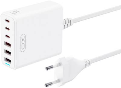 Зарядные устройства XO L133 3xUSB-A + 3xUSB-C 75W White L133.white