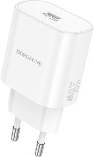 Зарядные устройства BOROFONE BA82A Platinum USB-C PD25W White 6941991112256