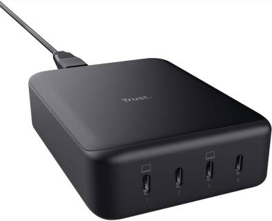 Зарядные устройства Trust Maxo 4xUSB-C PD240W GaN Black 25413_TRUST