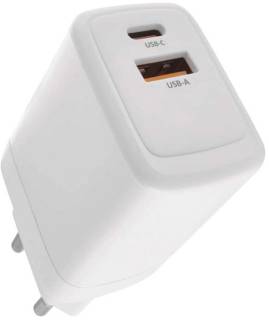 Зарядные устройства EMOS V04G45 1xUSB-A + 1xUSB-C PD20W GaN