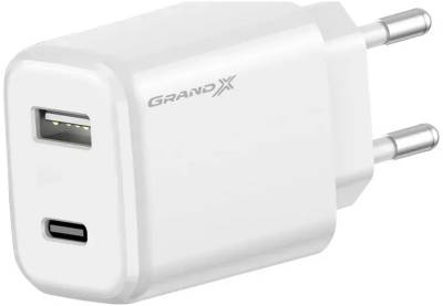 Зарядные устройства Grand-X CH-890 Fast Charge 1xUSB-C PD20W + 1xUSB QC4.0 + A