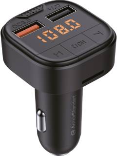 FM модуляторы Armorstandart ASF1 18W QC3.0 2xUSB black ARM82826