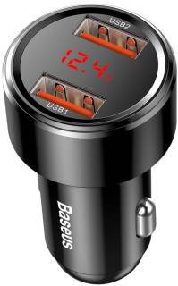 Зарядка Baseus Magic Series Dual QC 2x3.0, display, black CCMLC20A-01