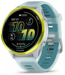 SmartWatch Garmin Forerunner 570 - 47MM, Whitestone/Amp Yellow, GPS 010-02971-01