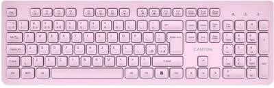 Клавиатура Canyon HKB-W01 Silent Wireless UA Pink CNS-HKBW01P