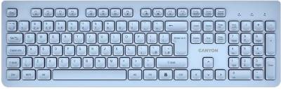 Клавиатура Canyon HKB-W01 Silent Wireless UA Blue CNS-HKBW01BL