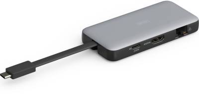 Разветвитель Digitus USB-C > HDMI/2xUSB-A/USB-C/SD/MicroSD/RJ54, Travel DA-70916
