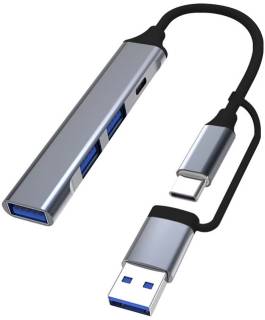 Разветвитель Dynamode USB Type-C + USB-A to 1хUSB-C 3.0 1хUSB-A 3.0 2xUS DM-UH-314AC