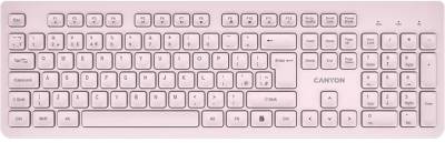 Клавиатура Canyon HKB-W01 Silent Wireless UA Beige CNS-HKBW01BG